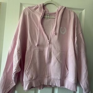 PINK Victoria's Secret Light Pink Zip-Up Hoodie